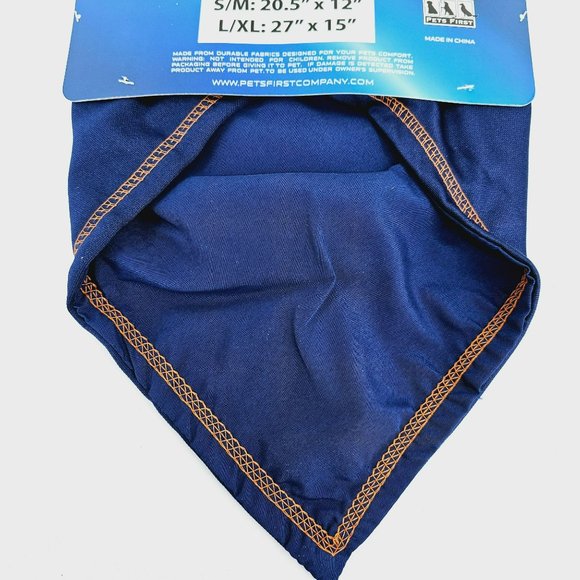 Pet First Collegiate Bandana Wear Auburn University Small Medium Blue Orange New - Picture 8 of 9